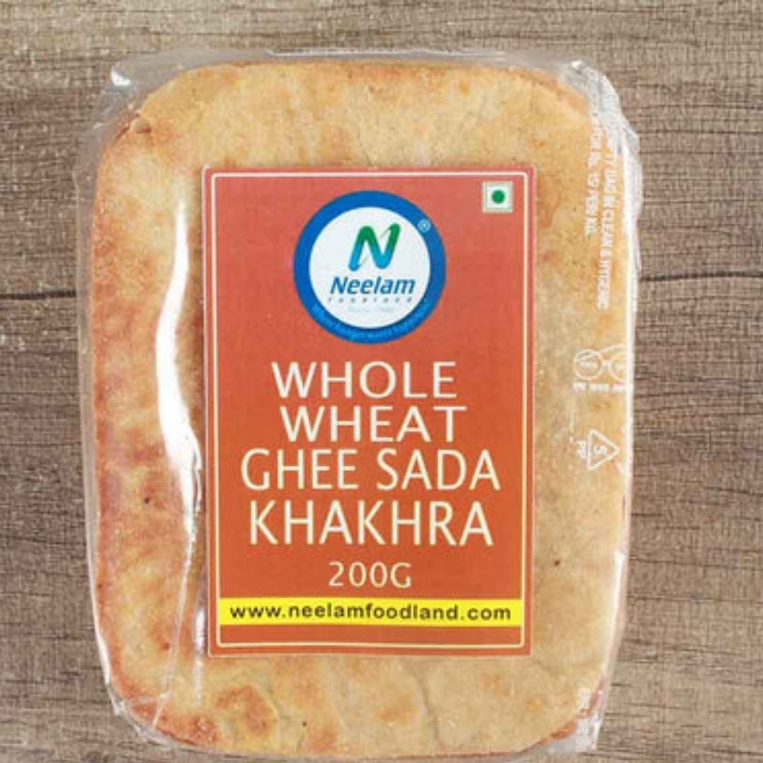 WHOLE WHEAT GHEE SADA KHAKHRA 200G NEELAM