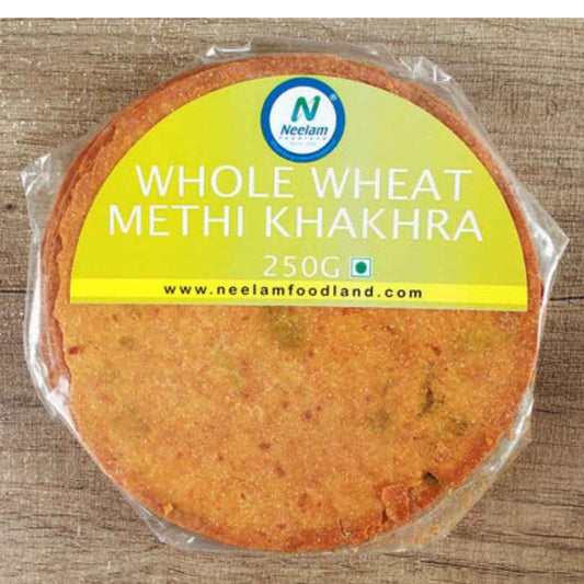 WHOLE WHEAT METHI KHAKHRA 250 GM NEELAM