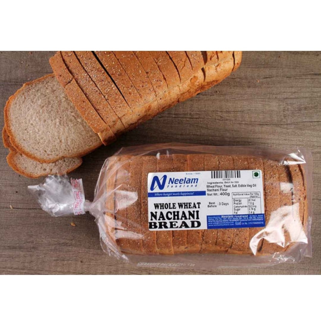 WHOLE WHEAT NACHANI BREAD 400G NEELAM