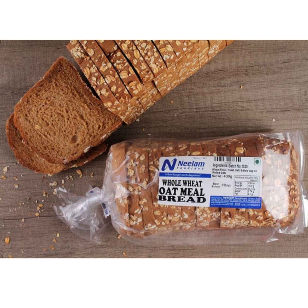 WHOLE WHEAT OAT MEAL BREAD 400G NEELAM