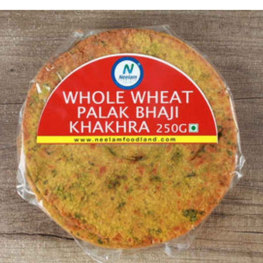 WHOLE WHEAT PALAK BHAJIYA KHAKHRA 250G NEELAM