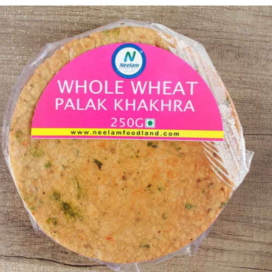 WHOLE WHEAT PALAK KHAKHRA 250 GM NEELAM