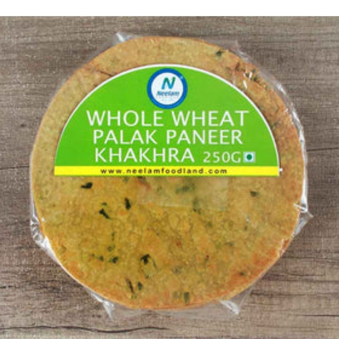 WHOLE WHEAT PALAK PANEER KHAKHRA 250G NEELAM