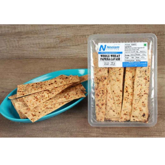 WHOLE WHEAT PAPRIKA LAVASH 100G NEELAM