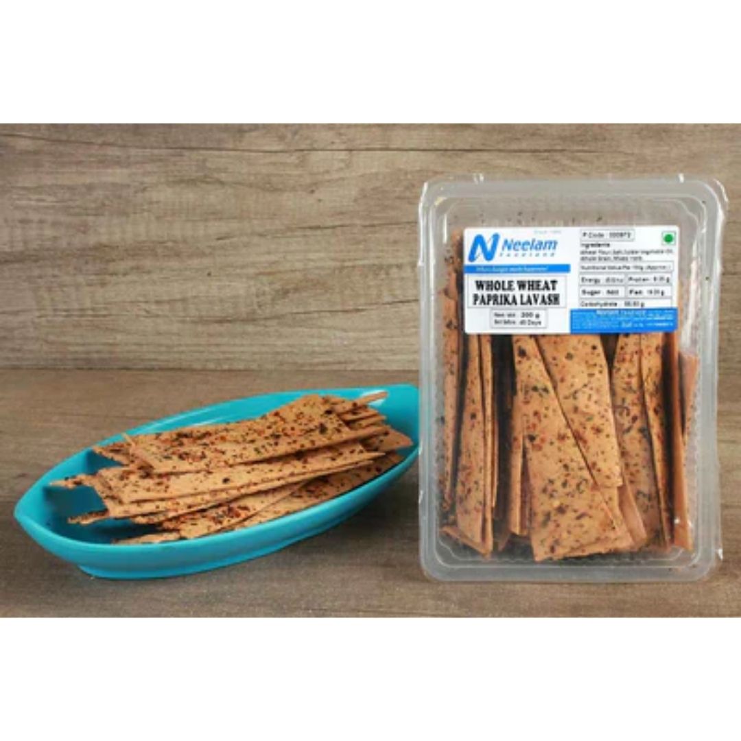 WHOLE WHEAT PAPRIKA LAVASH 200G NEELAM