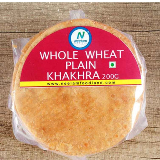 WHOLE WHEAT PLAIN KHAKHRA MINI 200G NEELAM