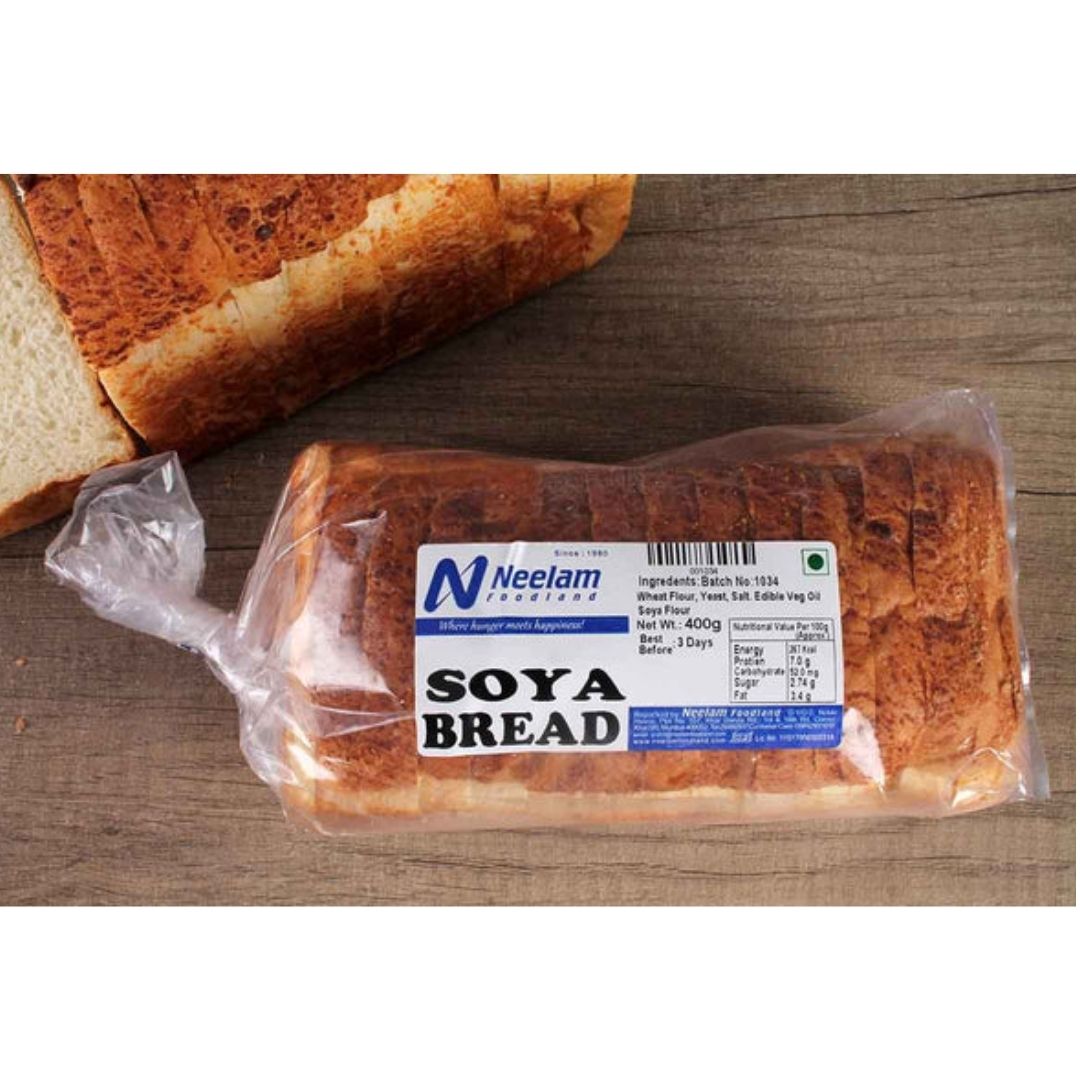 WHOLE WHEAT SOYA BREAD 400g NEELAM