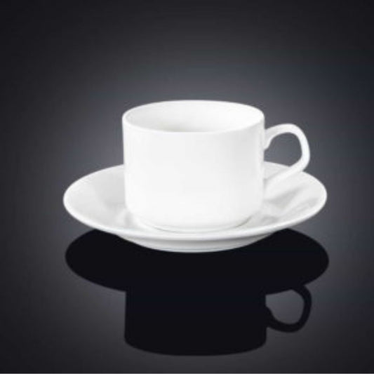 WL-993112 7 FL OZ _ 215 ML TEA CUP & SAUCER Wilmax