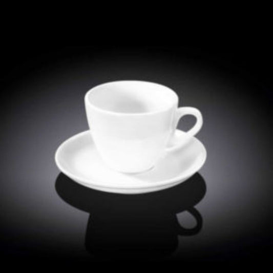 WL-993174 4 FL OZ _ 110 ML COFFEE CUP & SAUCER Wilmax