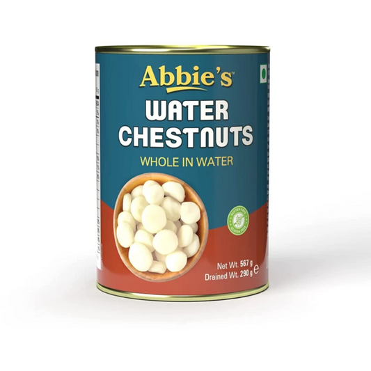 Water chestnuts 567 gm Abbie's