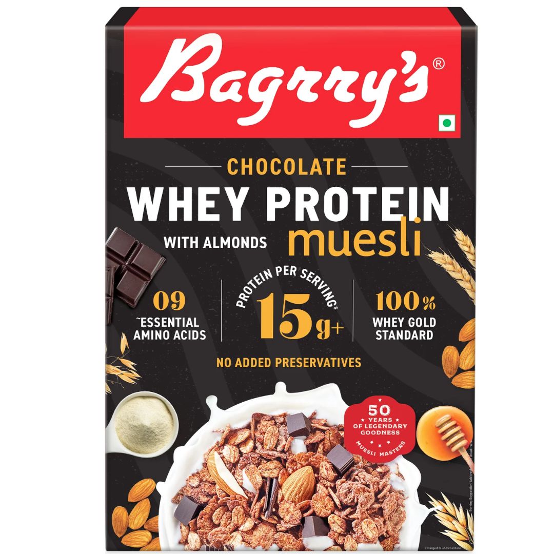 Whey Protein Muesli - Chocolate, Almonds Bagrry's