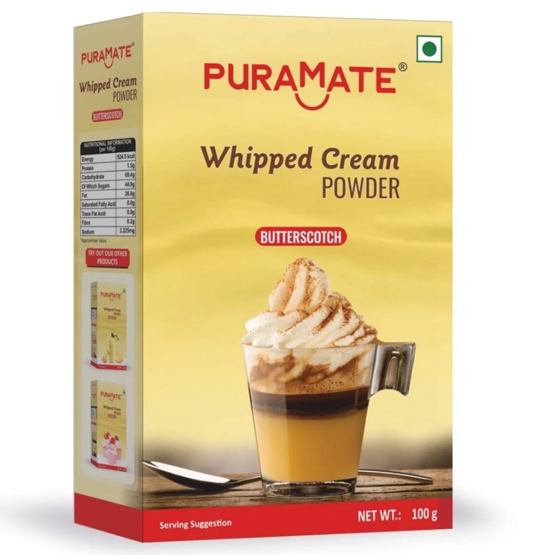 Whipped Cream Powder - Butterscotch 100Gm Puramate