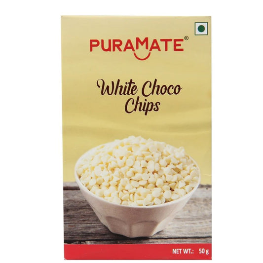 White Choco Chips, 50g Puramate