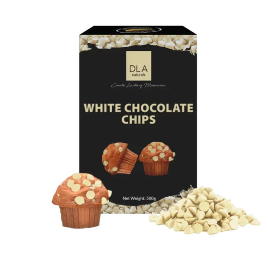 White Chocolate Chips 500gm DLA naturals