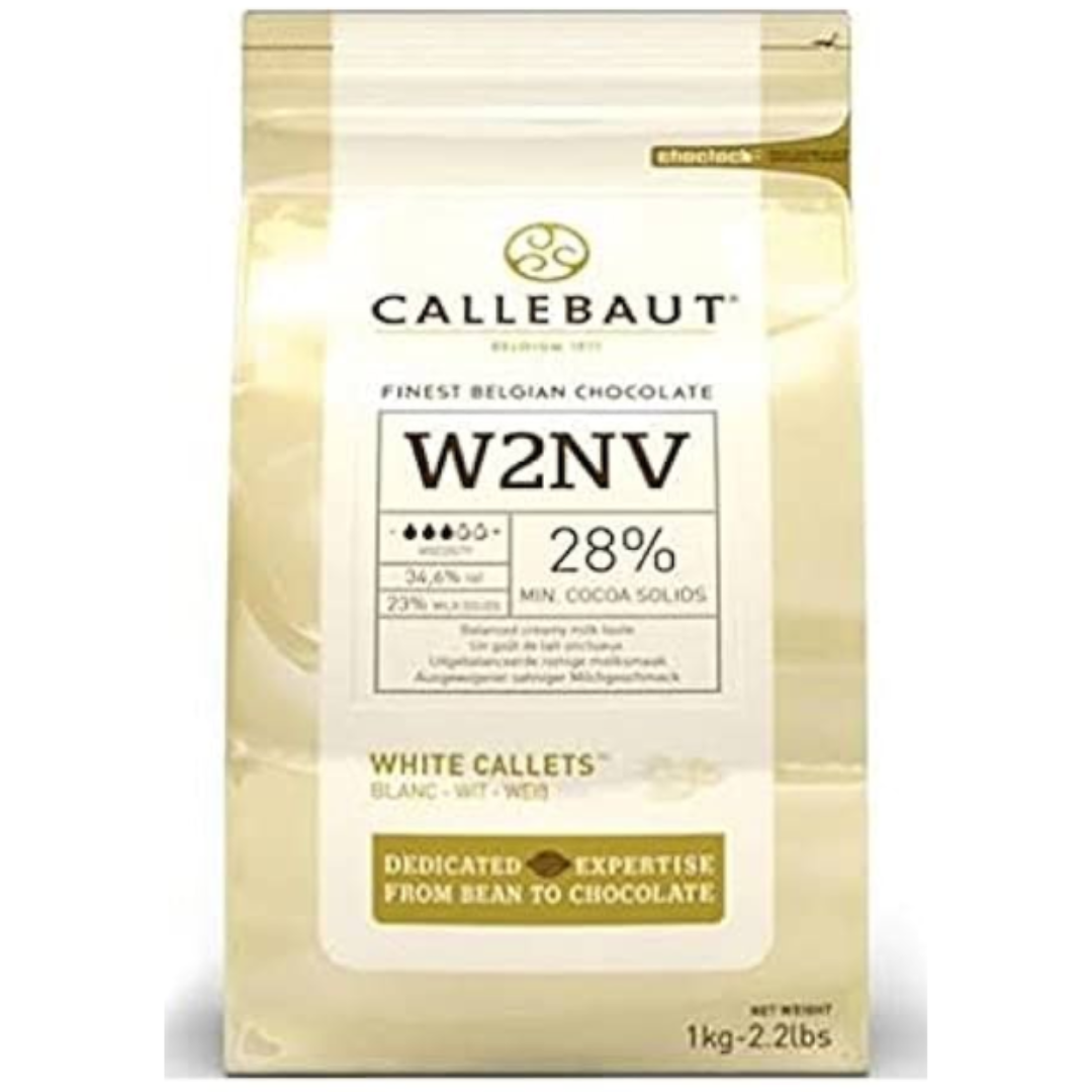 White Couverture Chocolate 28% 1Kg Callebaut