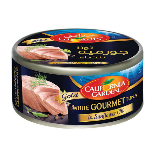 White Gourmet Tuna in Sunflower California Garden