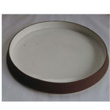 White  Outside- Maroon Raintree Half Plate D- 9” ArtEvo