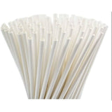 White Paper Straw  10mm x 197mm (8")