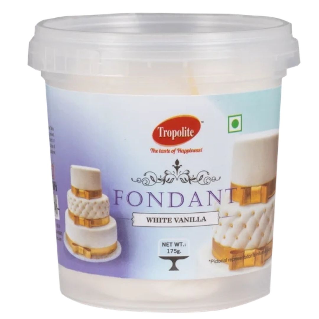 White Vanilla Fondant Cake Icings & Decorations 1kg Tropolite