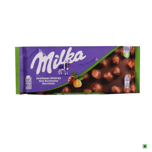 Whole Hazelnut Milk Bar 100gm Milka