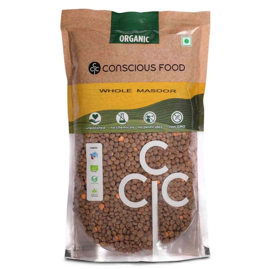 Whole Masoor 1kg Conscious Food