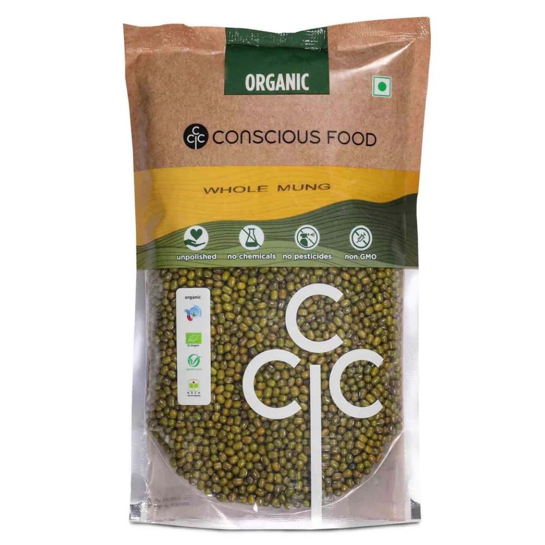 Whole Moong 1kg Conscious Food