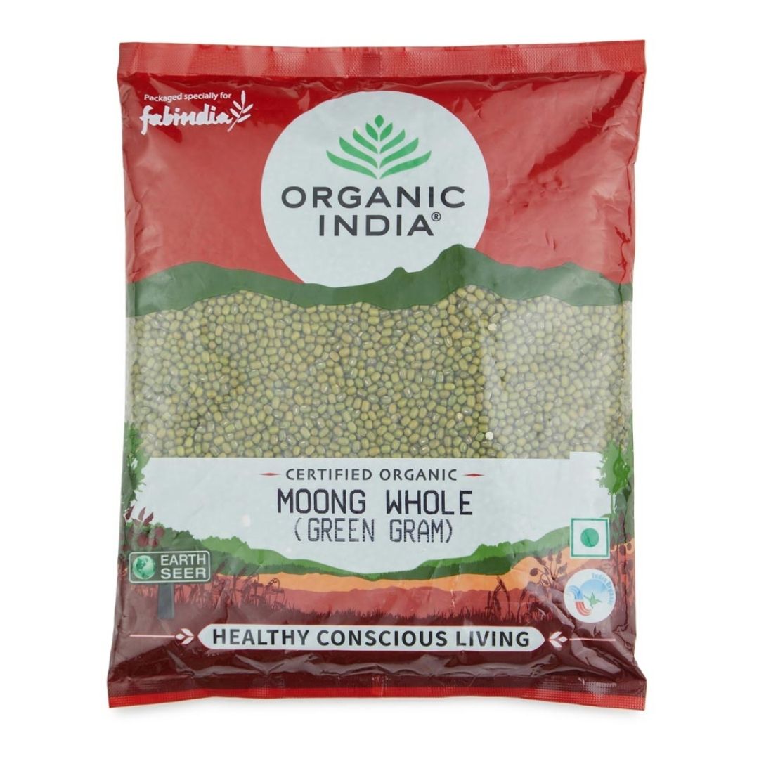 Whole Moong Pulse -1kg Organic India