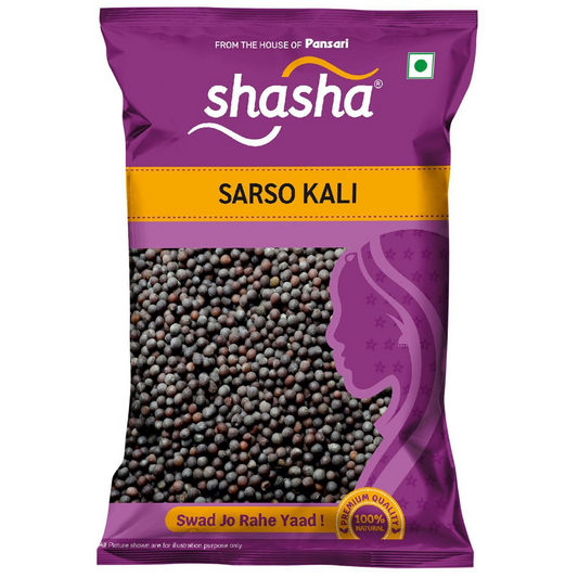 Whole Sarso Kali 500 gm Pansari