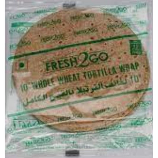 Whole Wheat Tortilla 10" (Frozen) 64 gm  Fresh2Go