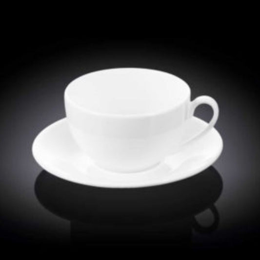 Wilmax WL- 993190 10 FL OZ _ 300 ML TEA CUP & SAUCER Clay