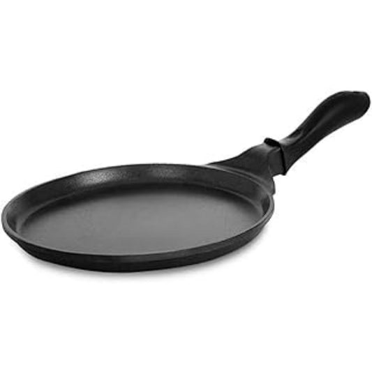 Wonder cast Aluminium Flat Tawa (Black, 27cm) Pigeon