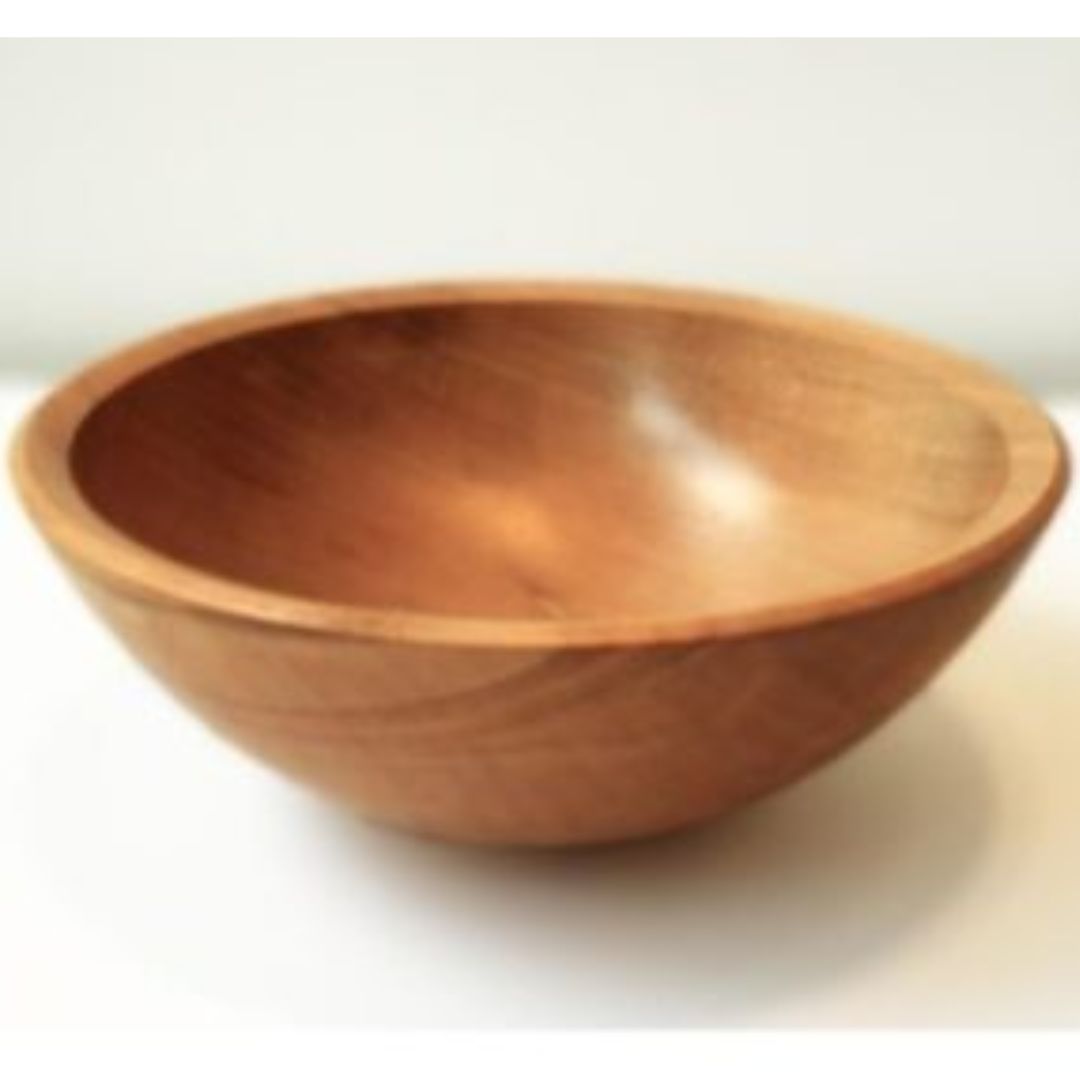 Wooden Round Bowl 8×3 Shesham Wood