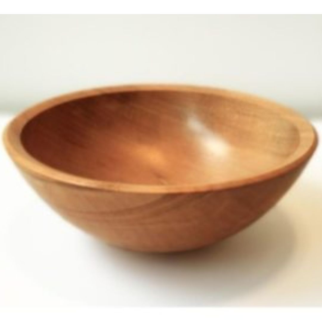 Wooden Round Bowl 9×3 Shesham Wood