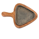 Wooden Triangle Sizzler Plate