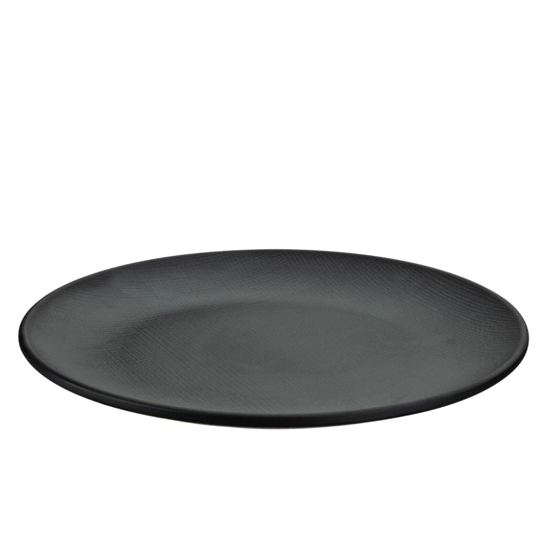 Woven Dinner Plate 10.5″ Black Servewell