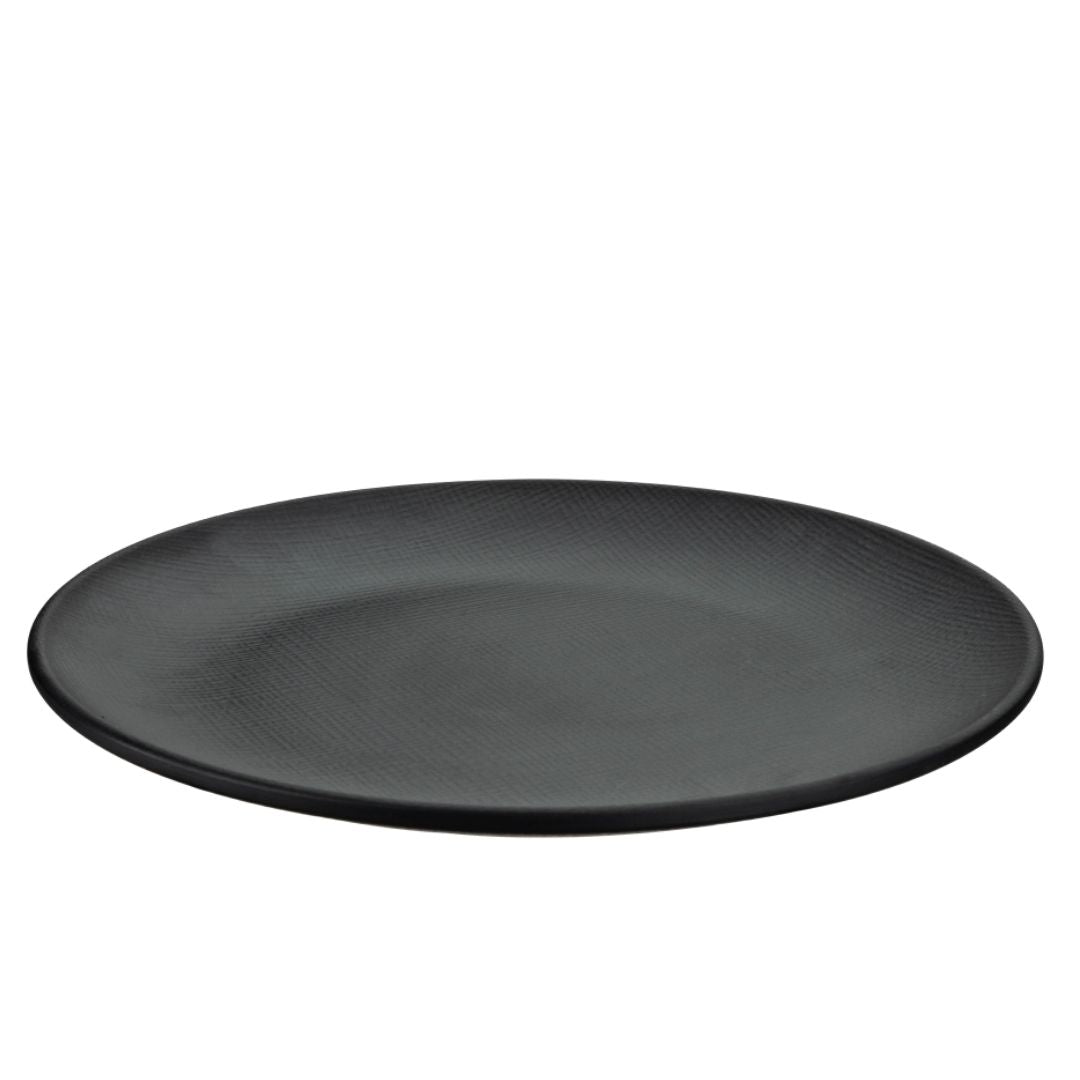 Woven Medium Plate 9″ Black Servewell