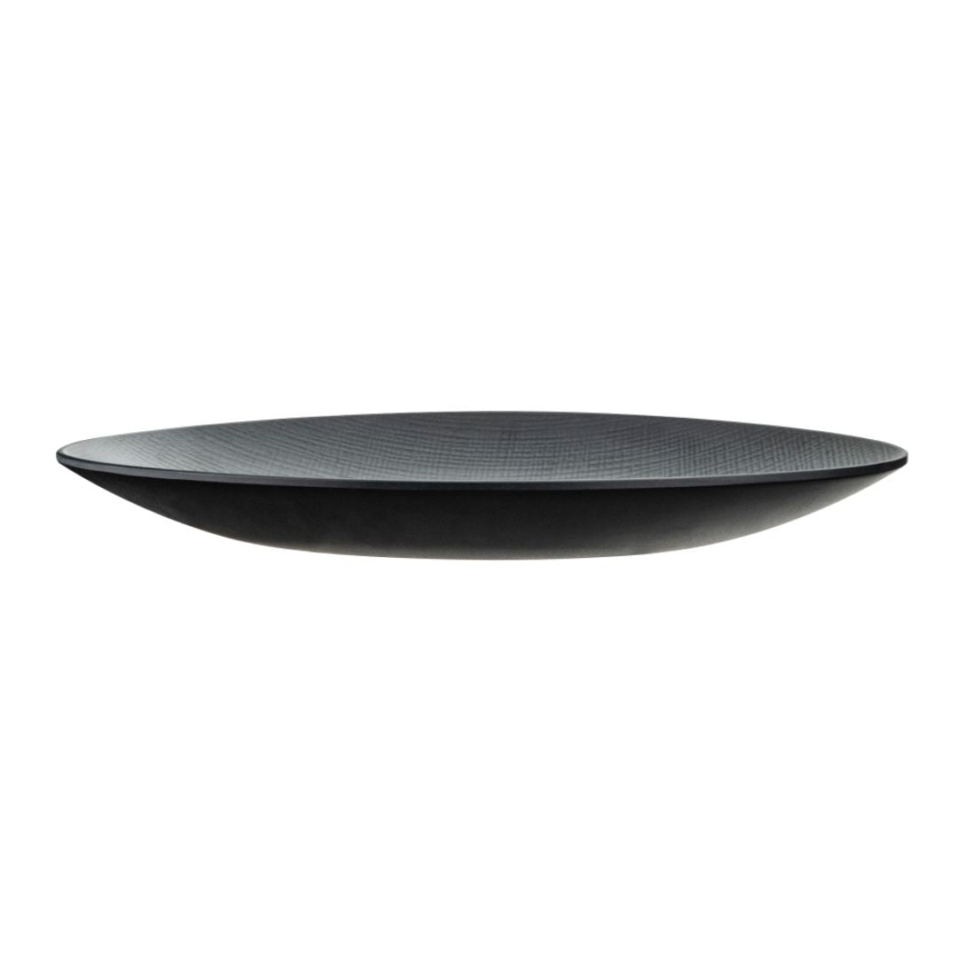 Woven Oval Platter 10″ Black Servewell