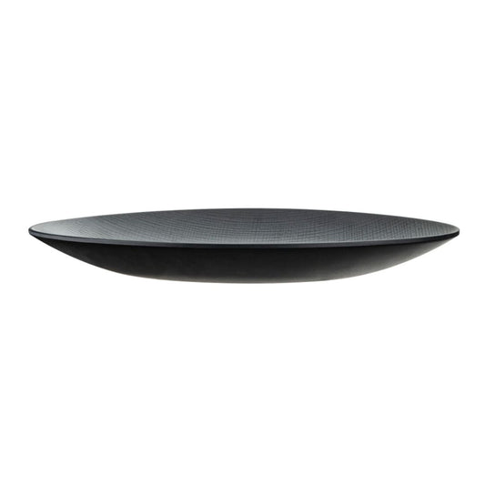 Woven Oval Platter 10″ Black Servewell