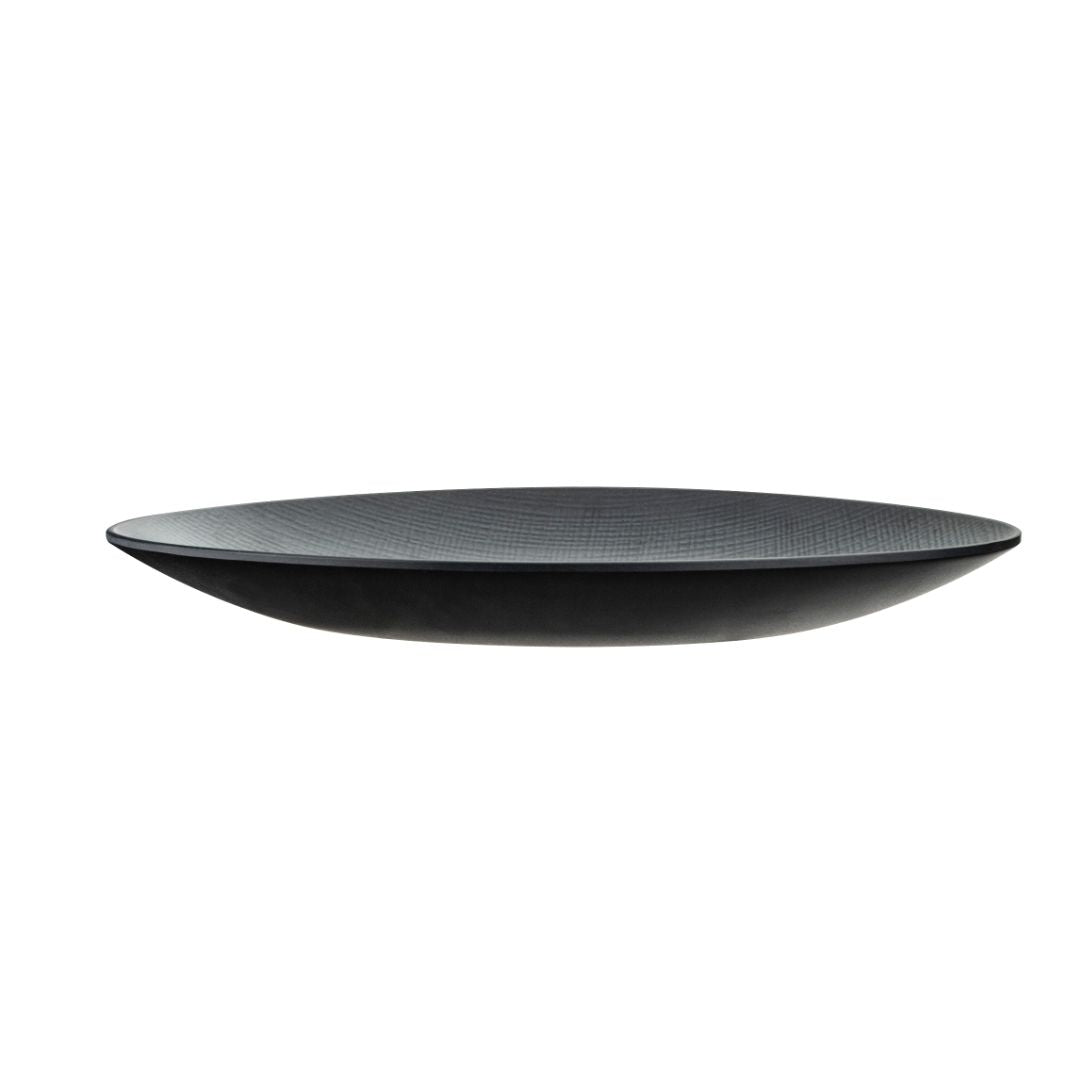 Woven Oval Platter 12″ Black Servewell