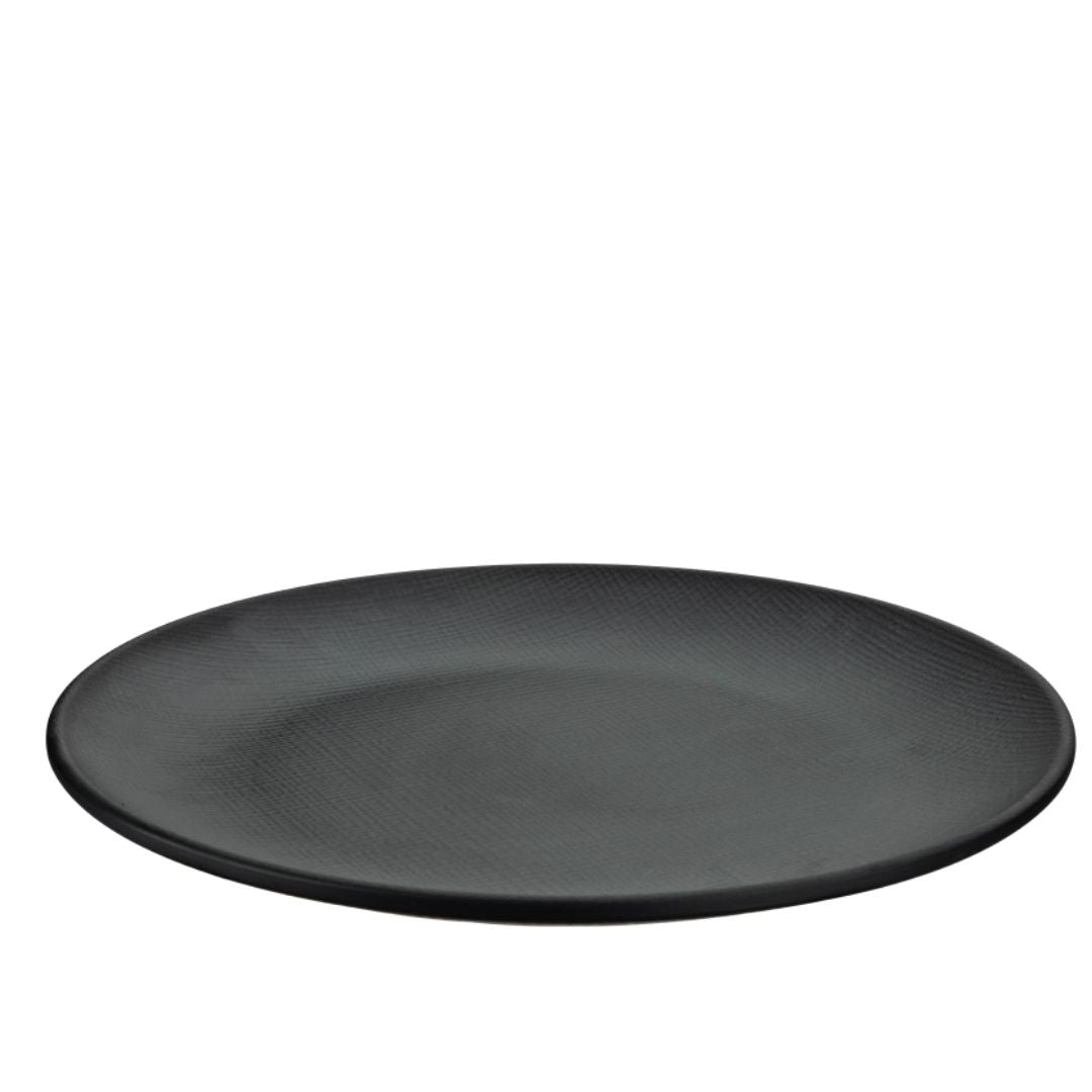 Woven Small Plate 7.25″ Black Servewell