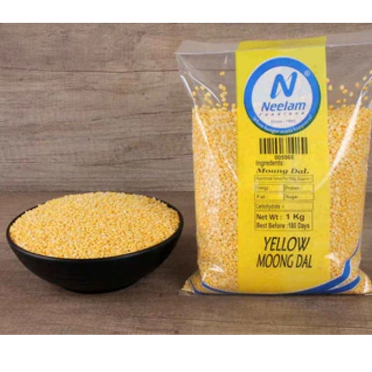 YELLOW MOONG SPILIT_MOONG DAL 1KG NEELAM