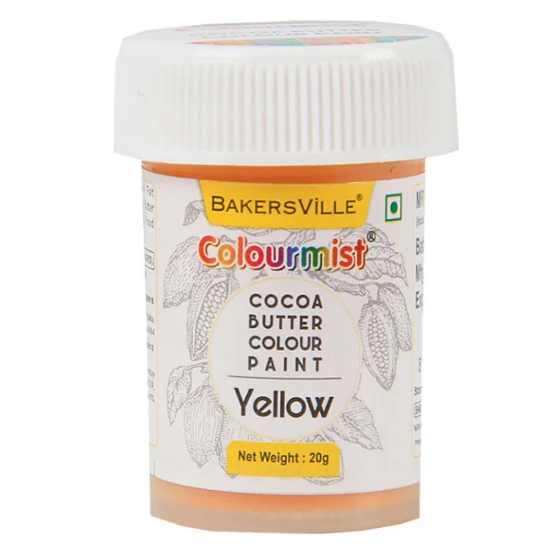 Yellow Colourmist Cocoa Butter Colour 20ml Bakersville