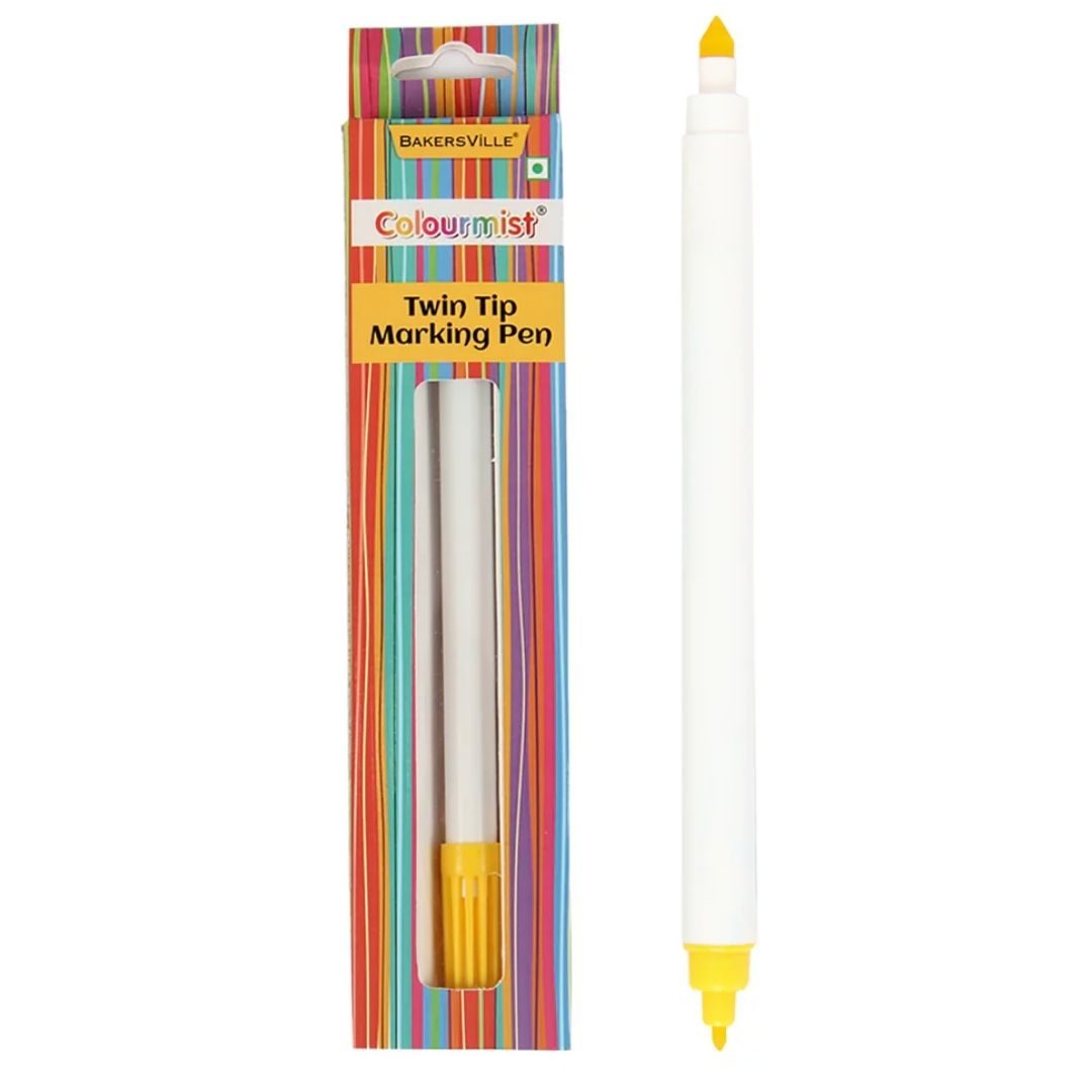 Yellow Colourmist Twin Tip Marking Pen Bakersville