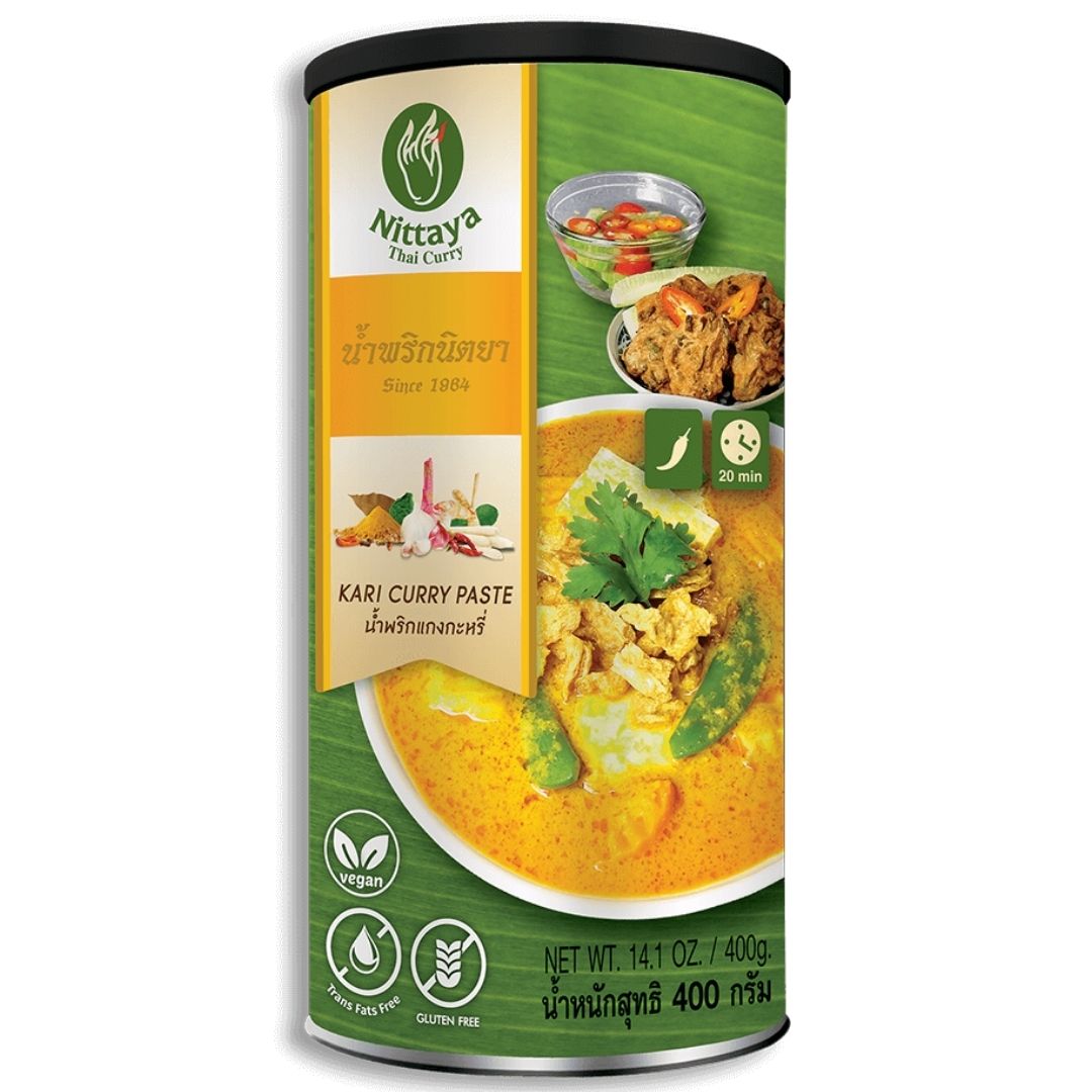 Yellow Curry Paste Vegan 400g Nittaya Thai Curry