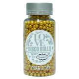 Yellow Disco Balls Sprinkles 3 MM 120 Gms Confect