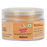 Yellow Edible Luster Dust 5g Glint