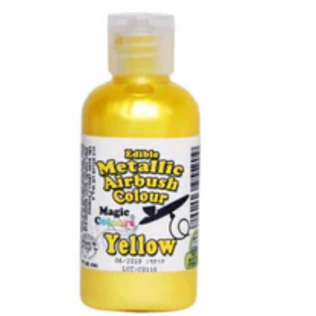 Yellow Edible Metalic Airbrush Magic Colours