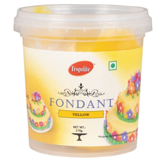 Yellow Fondant Cake Icings & Decorations 1kg Tropolite