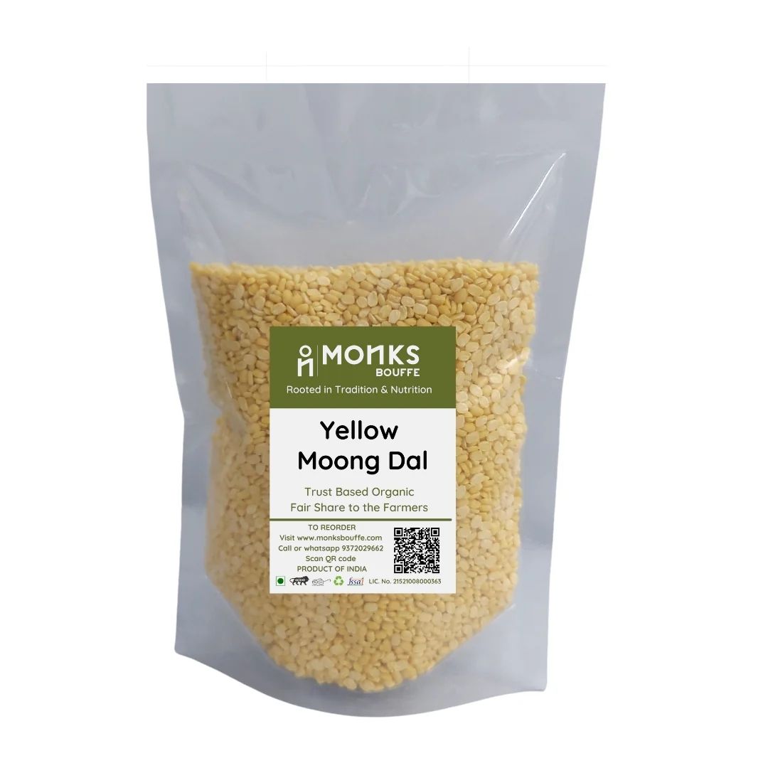 Yellow Moong Dal Split (Without chilkha) 500g Monks Bouffe