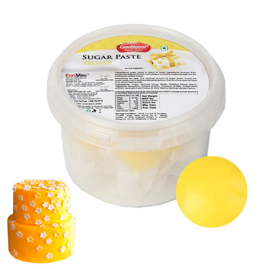 Yellow Sugar Paste 200g Casablanca